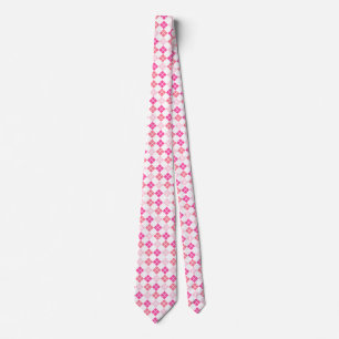 Degrés de Jacquard rose Cravate personnalisée