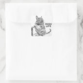 DEGU LIFE VIERKANTE STICKER (Tas)