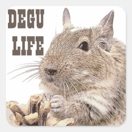 ► DEGU ►   Rodents Vierkante Sticker