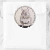 ♛ DEGU ♛ RONDE STICKER (Tas)