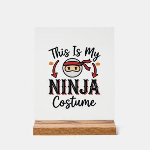 Déguisement de ninja drôle Design vectoriel Hallow