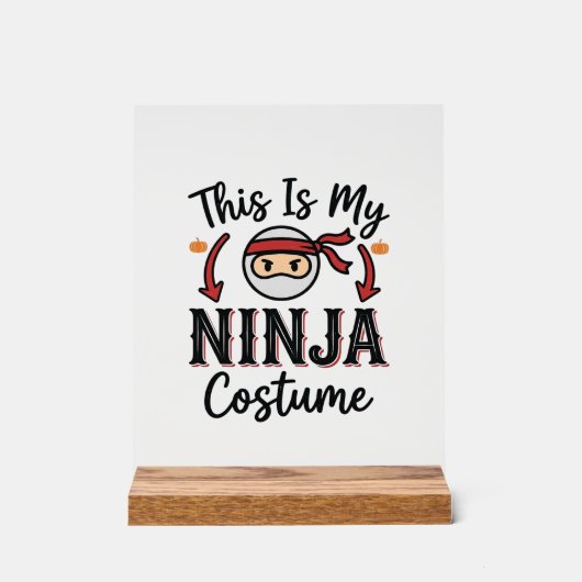 Déguisement de ninja drôle Design vectoriel Hallow (Recto)