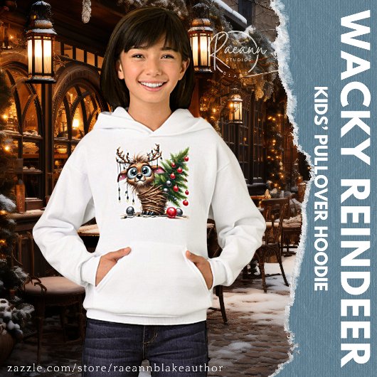 Déguisement de Renne Drôle Sweat à Capuche pour En