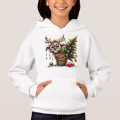 Déguisement de Renne Drôle Sweat à Capuche pour En (Devant)