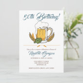 Dégustation de bière 50e anniversaire Invitations (Debout devant)