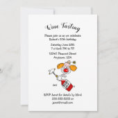 Dégustation de vin amusante Invitations de fête d' (Devant)