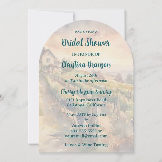 Dégustation de vin et déjeuner Invitation de la do (Devant)