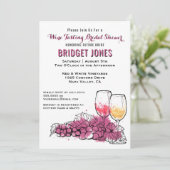 Dégustation de vin Invitation à la douche nuptiale (Debout devant)