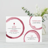 Dégustation de vin Invitation de douche nuptiale R (Debout devant)