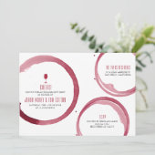 Dégustation de vin Invitation de douche nuptiale R (Debout devant)