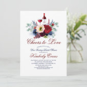 Dégustation de vin Invitations de douche nuptiale (Debout devant)