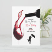 Dégustation de vin Invitations de douche nuptiale (Debout devant)