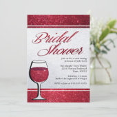 Dégustation de vin rouge Invitation de douche nupt (Debout devant)