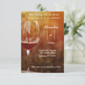 Dégustation De Vins Invitation De Douche Nuptiale (Debout devant)