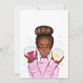 Dégustation De Vins Invitation De Douche Nuptiale (Dos)