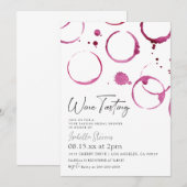 Dégustation De Vins Invitation De Douche Nuptiale (Devant / Derrière)