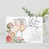 Dégustation De Vins Invitation De Douche Nuptiale (Debout devant)