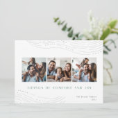 Dégustation hivernale | 3 Photo Collage Carte de v (Debout devant)