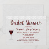 Dégustation Rustique De Vin Invitation De Douche N (Devant / Derrière)