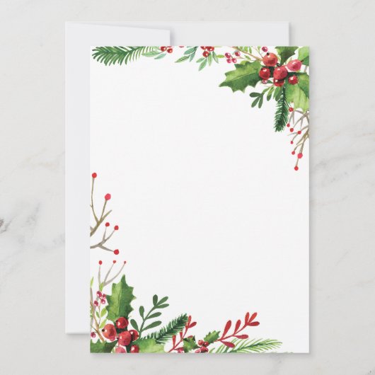 Dégustez et soyez joyeux Noël Invitation (Dos)