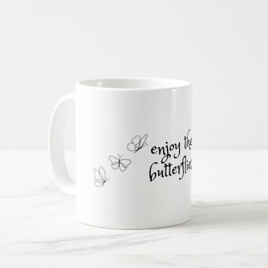 dégustez les papillons Mug (Devant gauche)