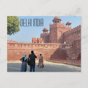 Dehli Indiaas fort Briefkaart