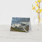 Dehors carte de note (blanc) (Fleur jaune)