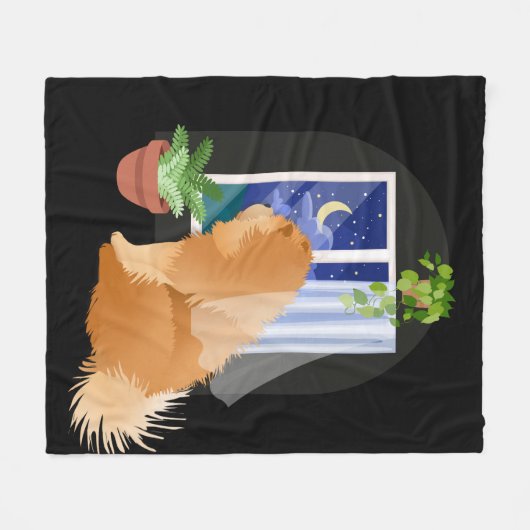 DEHORS IL Y A QUELQUE PART Chow polaire couverture (Devant (Horizontal))