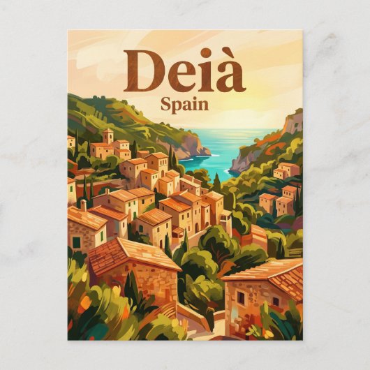 Deià Spanje Briefkaart (Voorkant)