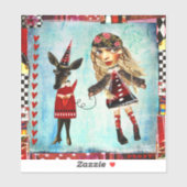 Deidre et ses Stickers Doe Art - plusieurs tailles (Feuille)