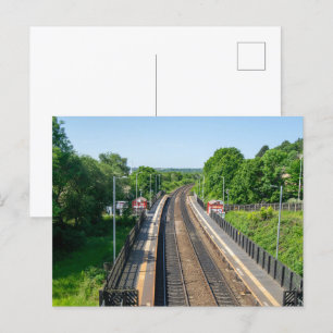 Deighton Railway Station, Huddersfield Briefkaart