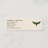 Deilephila Nerii - Oleander Hawk-Moth Business Car Mini Visitekaartje (Achterkant)