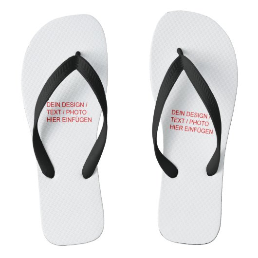 DEIN DESIGN/TEXT/FOTO/LOGO Flip Flops (Voetbed)