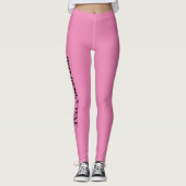 DEIN DESIGN/TEXT/PHOTO/LOGO rosa Frauen Sport Leggings (Voorkant)