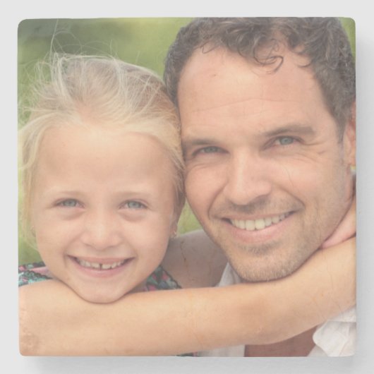 Dein Foto auf Stenen Onderzetter (Voorkant)