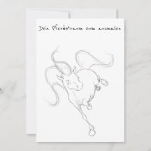Dein Traumpferd zum ausmalen, Geburtstagskarte