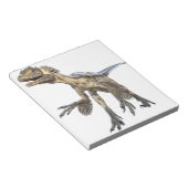 Deinonychus dinosauer-oplading notitieblok (Schuin)