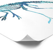 deinonychus skeleton poster (Hoek)