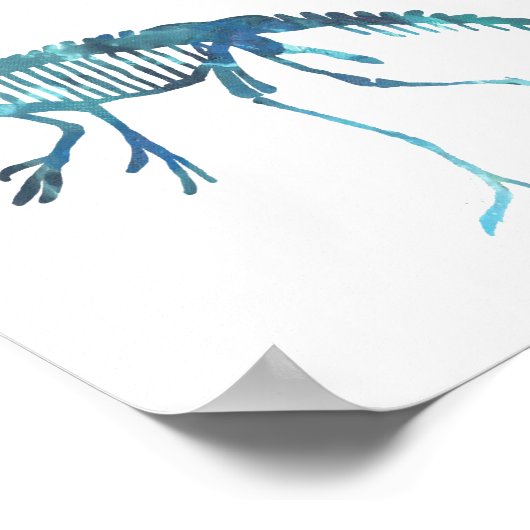 deinonychus skeleton poster (Hoek)