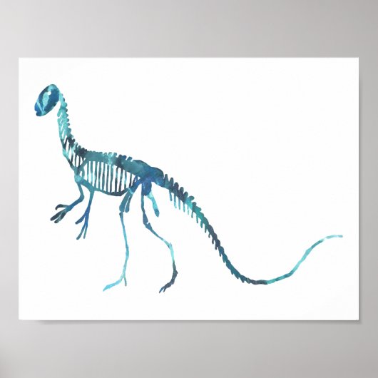 deinonychus skeleton poster (Voorkant)