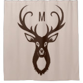 Deite met uw Monogram douchegordijn (Voorkant)