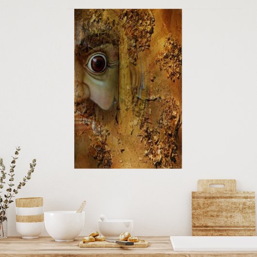 Deity Abstract afdrukken Poster (Keuken)