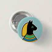 Deity : Bastet Ronde Button 3,2 Cm (Voorkant /achterkant)