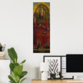 Deity Enthroned, Christus, het Gent Altarpart Poster (Thuiskantoor)