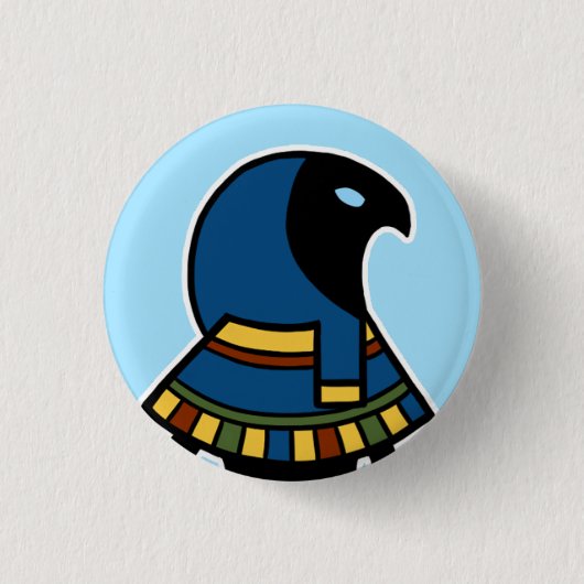 Deity : Horus Ronde Button 3,2 Cm (Voorkant)