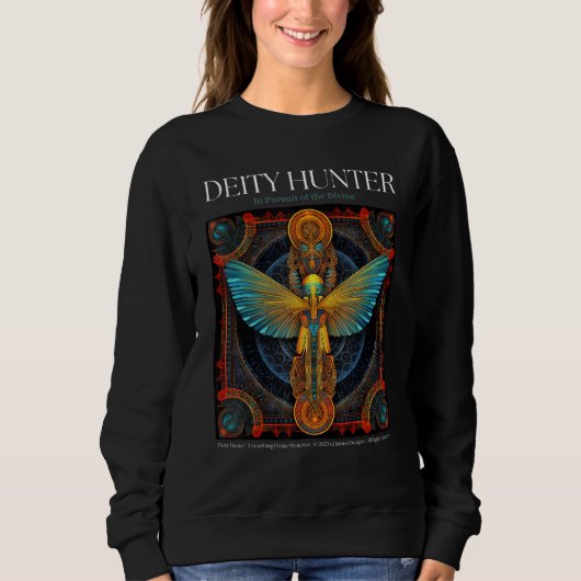 Deity Hunter Psychedelic Egyptian Fractal Ankh 1 Trui (Voorkant)