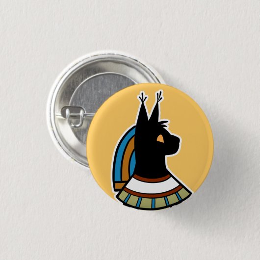 Deity : Mafdet Ronde Button 3,2 Cm (Voorkant /achterkant)