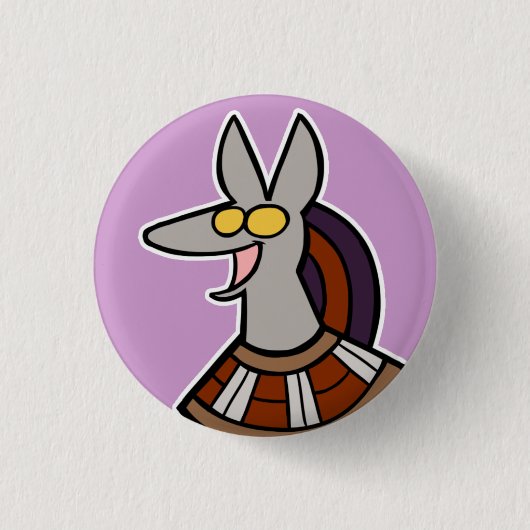 Deity : Wepwawet Ronde Button 3,2 Cm (Voorkant)