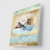 Deja Brew Coffee Cups, Snoep en Cake Dessert Art Vierkante Klok (Hoek)