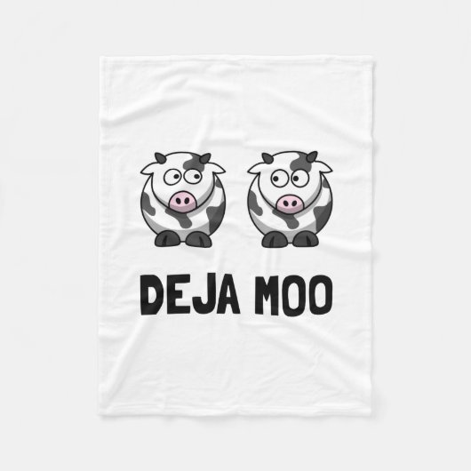 Deja Moo Fleece Deken (Voorkant)